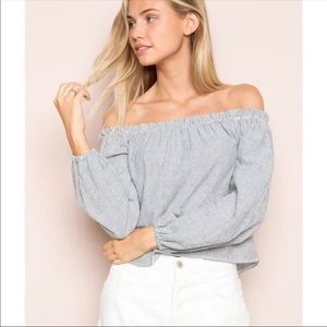 PRICE FIRM!! Brandy Melville off the shoulder top